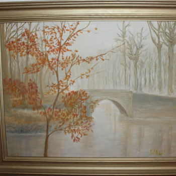 Painting titled "Herbststimmung" by Im Atelier, Original Artwork, Oil
