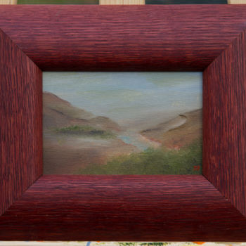 Картина под названием "«Долина реки»" - Светлана Каменская, Подлинное произведение искусства, Масло