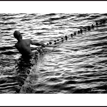 Photographie intitulée "le filet" par Bernard Bosc, Œuvre d'art originale