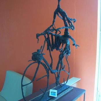 Sculpture titled "le curé" by Jean-Marc Bourasseau, Original Artwork, Metals