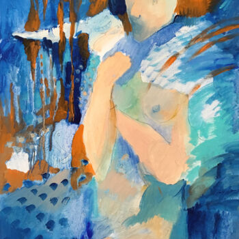 Painting titled "ULTRAMARINE DREAMS…" by Irina Makarova, Original Artwork, Oil