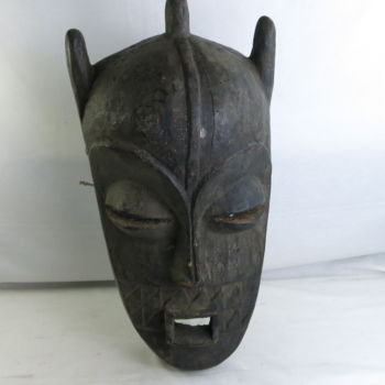 Sculpture titled "TETELA, Congo. Masq…" by Belinda Kameya, Original Artwork, Wood