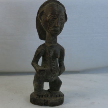 Sculpture titled "TABWA, Congo.Statue…" by Belinda Kameya, Original Artwork, Wood