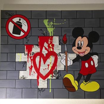 Painting titled "NO RULES" by Arpe, Original Artwork