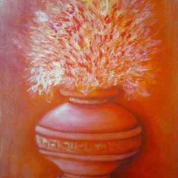 Painting titled "Vaso greco" by Roberta Imperatori, Original Artwork