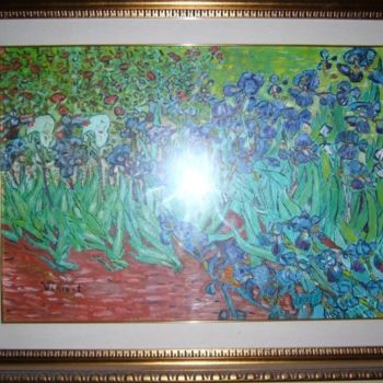Pittura intitolato "gigli" da Vincent, Opera d'arte originale