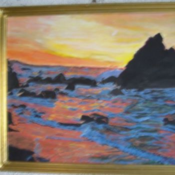 Malerei mit dem Titel "tramonto tra gli sc…" von Vincent, Original-Kunstwerk
