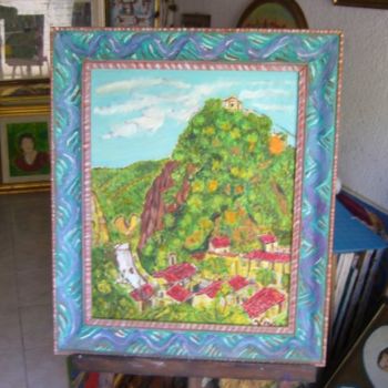 Painting titled "roccaporena" by Vincent, Original Artwork