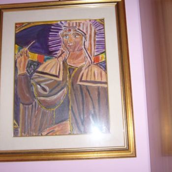 Pintura titulada "s.rita da cascia" por Vincent, Obra de arte original