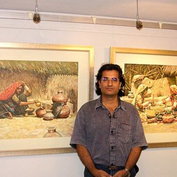 Ζωγραφική με τίτλο "ME" από Imran Zaib, Αυθεντικά έργα τέχνης