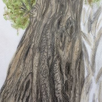 Peinture intitulée "Olive tree" par Inaam Obaidi Onsi, Œuvre d'art originale