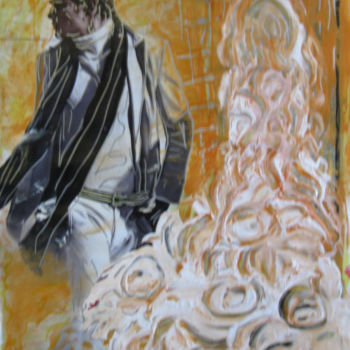 Painting titled "The Wedding" by Inaam Obaidi Onsi, Original Artwork, Acrylic