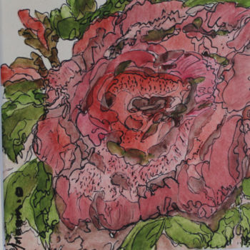绘画 标题为“Rose” 由Inaam Obaidi Onsi, 原创艺术品, 丙烯