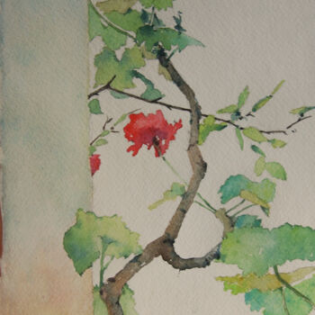 Painting titled "HARU MONOGATARI" by Iñaki Martinez De Arbulo, Original Artwork, Watercolor