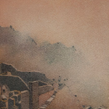 Painting titled "FOG II" by Iñaki Martinez De Arbulo, Original Artwork, Watercolor