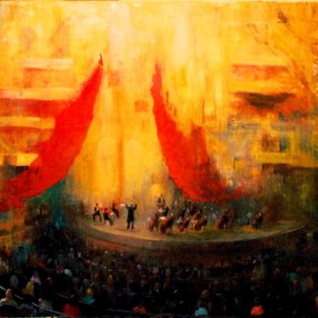 Pittura intitolato ""Adagio"" da Ina Melidou, Opera d'arte originale, Olio