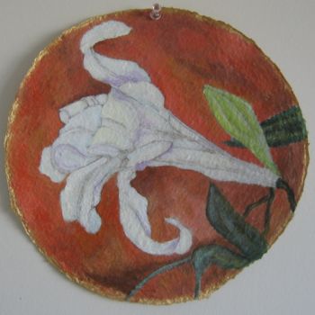 Ζωγραφική με τίτλο "Lily" από Inara Cedrins, Αυθεντικά έργα τέχνης