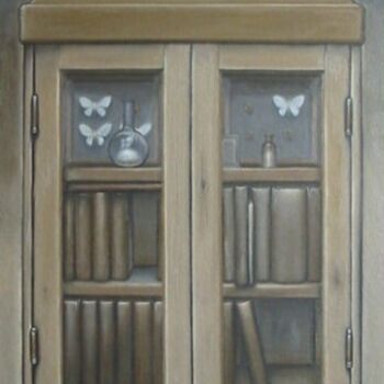 Ζωγραφική με τίτλο "На шкафу - 2" από Алексей Ильин, Αυθεντικά έργα τέχνης, Άλλος