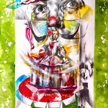 Peinture intitulée "Salvador Dali" par Indiano Perez, Œuvre d'art originale, Huile
