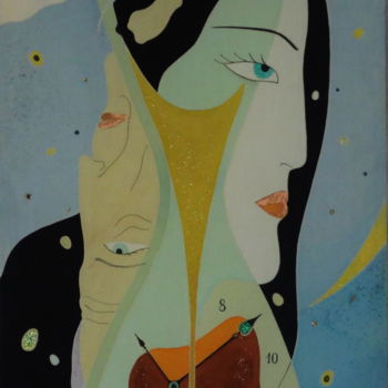 Painting titled ""Время"" by Marina Melnik, Original Artwork, Other