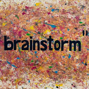 Pintura intitulada "Brainstorm" por Ines Amar, Obras de arte originais, Acrílico