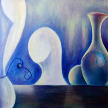 Pintura titulada "Reflejos de luz II" por Inés Diez, Obra de arte original, Oleo