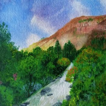 Painting titled "Parque Nacional da…" by Inês Dourado, Original Artwork, Watercolor