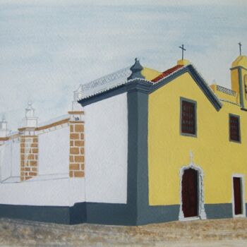 Pittura intitolato "Igreja da Misericór…" da Inês Dourado, Opera d'arte originale, Acrilico