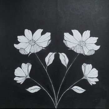 Dibujo titulada "Flores" por Inês Monteiro, Obra de arte original, Rotulador