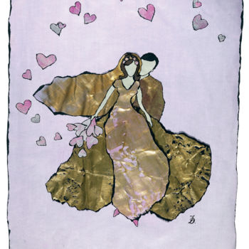 Disegno intitolato "Mariage" da Inès Dauxerre, Opera d'arte originale