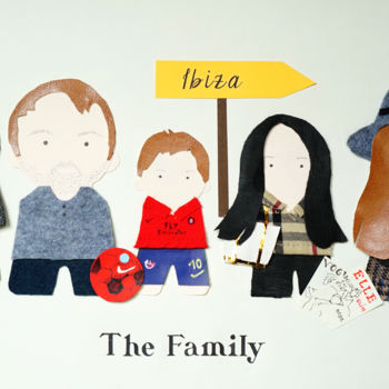 Artisanat intitulée "The Family" par Inès Dauxerre, Œuvre d'art originale