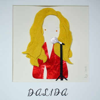 Artcraft titled "Dalida" by Inès Dauxerre, Original Artwork