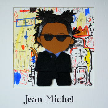 「Jean-Michel」というタイトルのアートクラフト Inès Dauxerreによって, オリジナルのアートワーク