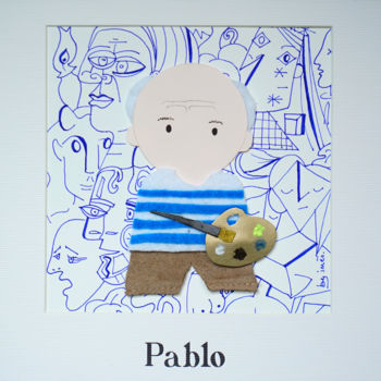 「Mini Pablo」というタイトルのアートクラフト Inès Dauxerreによって, オリジナルのアートワーク