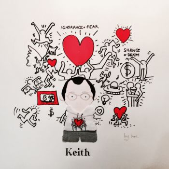 Artesanato intitulada "Keith" por Inès Dauxerre, Obras de arte originais