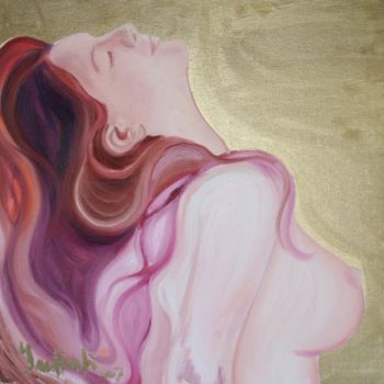 Schilderij getiteld "Feminine Mystery" door Inés Honfi, Origineel Kunstwerk