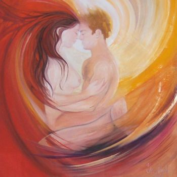 Painting titled "One Soul" by Inés Honfi, Original Artwork