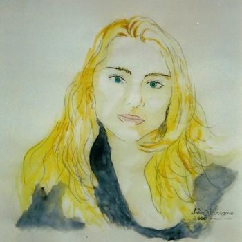 Zeichnungen mit dem Titel "Auto retrato" von Inês Marzano, Original-Kunstwerk