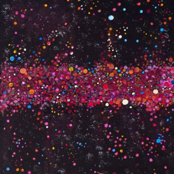Peinture intitulée "Cosmos 1" par Agnès, Œuvre d'art originale, Acrylique