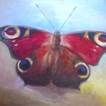 绘画 标题为“Peacock eye” 由Iness Osychna, 原创艺术品, 油