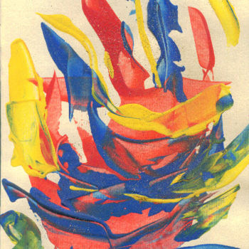 Pittura intitolato "cartao-enfeite-2-00…" da Inezpagnocelli, Opera d'arte originale