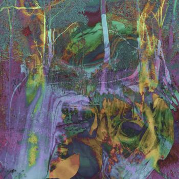 Digitale Kunst mit dem Titel "Spirits over the wa…" von Infinitelightsight, Original-Kunstwerk, Digitale Malerei