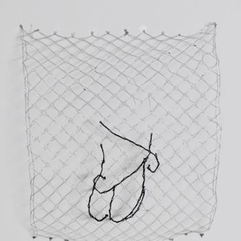 Art textile intitulée "Tableau d'art texti…" par Stéphanie Salinères, Œuvre d'art originale