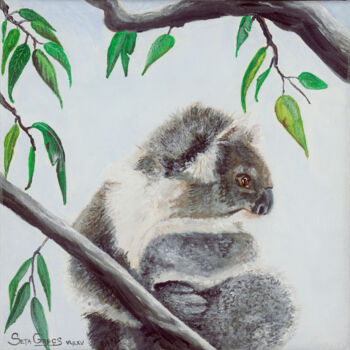 Painting titled "Koala" by Infinity, Original Artwork, Acrylic