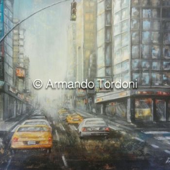 Peinture intitulée "the-traffic" par Armando Tordoni, Œuvre d'art originale, Acrylique
