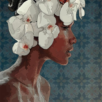 Arte digital titulada "Eva Luna" por Gianluca Resi, Obra de arte original