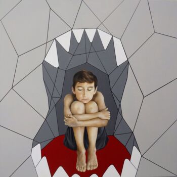 「Childhood」というタイトルの絵画 Christina Michalopoulouによって, オリジナルのアートワーク, アクリル