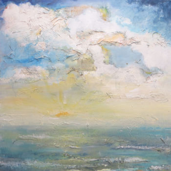 Painting titled "Bijzondere wolkenlu…" by Saskia Minoli, Original Artwork, Acrylic