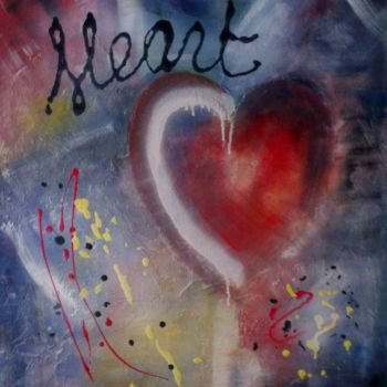 Peinture intitulée "Heart" par Bs Van Hemert, Œuvre d'art originale, Acrylique