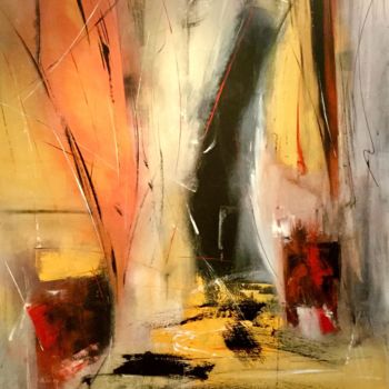 Pintura titulada "Abstrait 37" por Maurice Louis, Obra de arte original, Acrílico